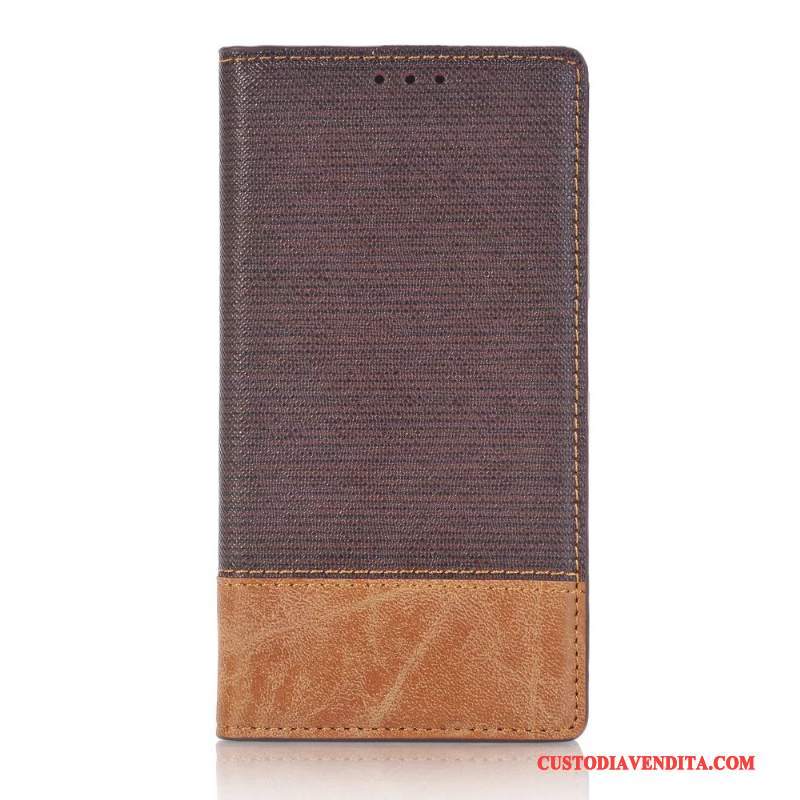 Custodia Sony Xperia X Compact Folio Chiaro Morbido, Cover Sony Xperia X Compact Pelle