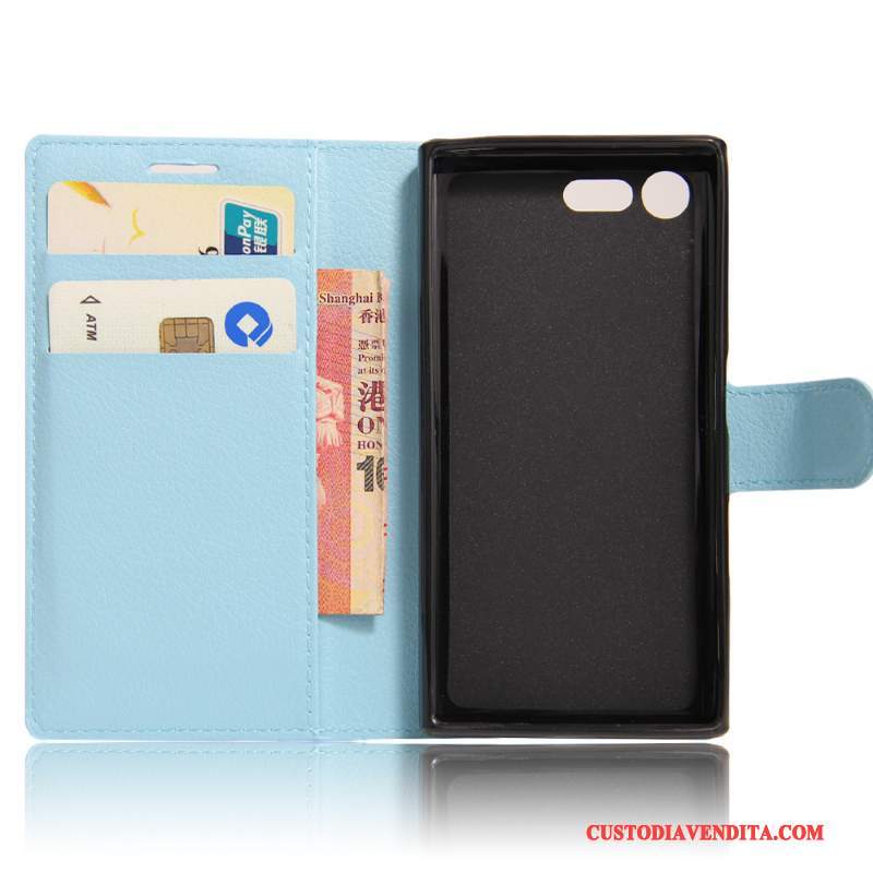 Custodia Sony Xperia X Compact Pelle Verde, Cover Sony Xperia X Compact Protezione