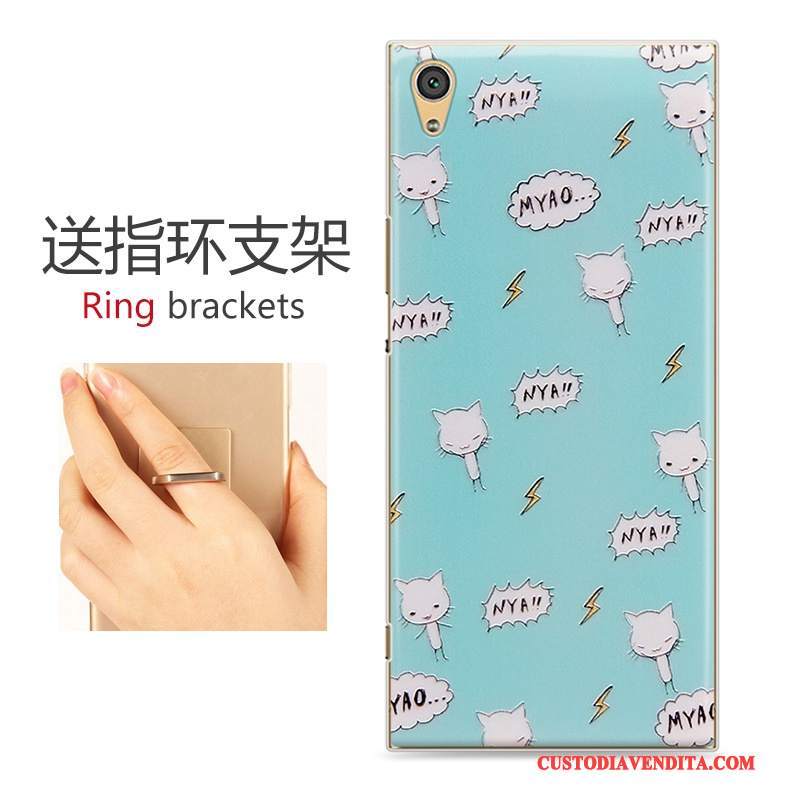Custodia Sony Xperia Xa1 Colore Tendenzatelefono, Cover Sony Xperia Xa1 Goffratura Giallo
