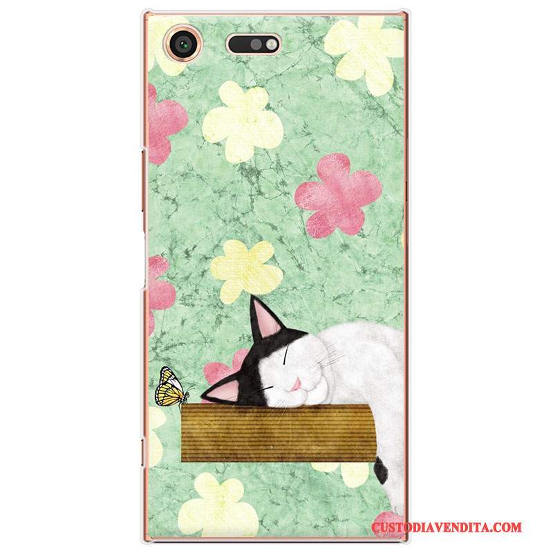 Custodia Sony Xperia Xz Premium Cartone Animato Verde Bello, Cover Sony Xperia Xz Premium Protezione Telefono