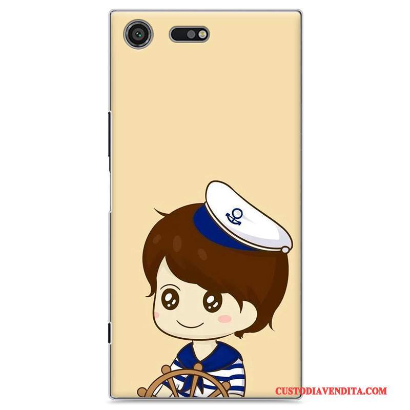 Custodia Sony Xperia Xz Premium Colore Giallo Amanti, Cover Sony Xperia Xz Premium Protezione Telefono