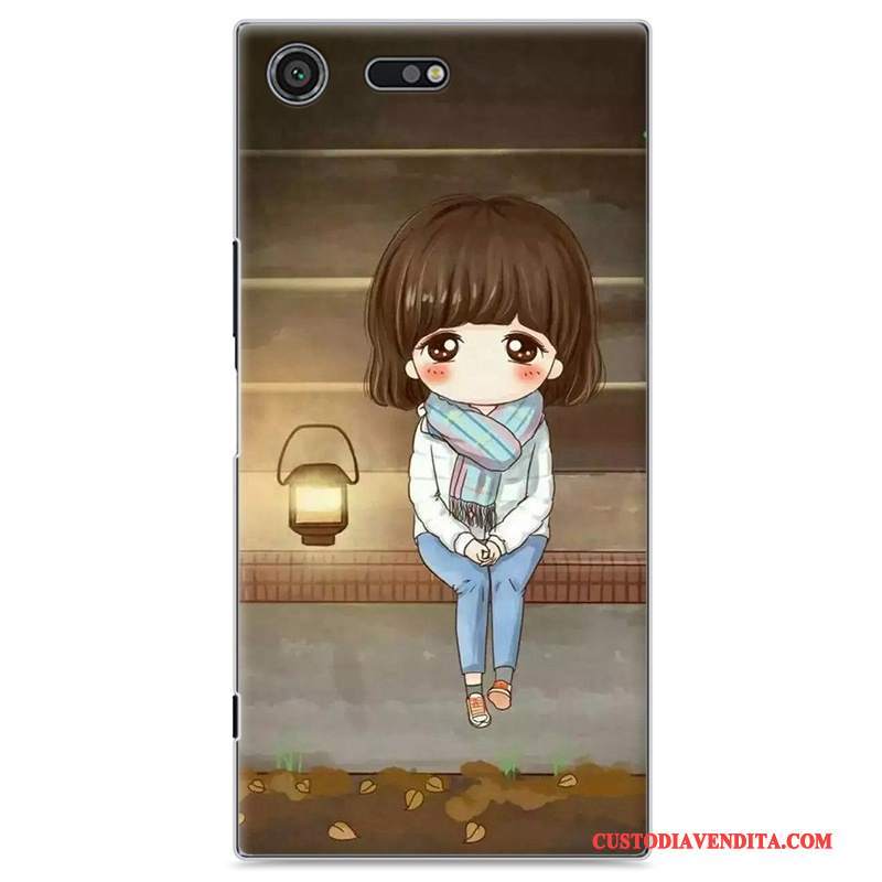 Custodia Sony Xperia Xz Premium Colore Giallo Amanti, Cover Sony Xperia Xz Premium Protezione Telefono