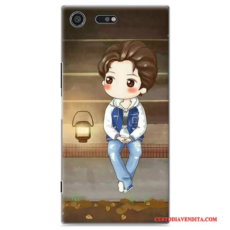 Custodia Sony Xperia Xz Premium Colore Giallo Amanti, Cover Sony Xperia Xz Premium Protezione Telefono