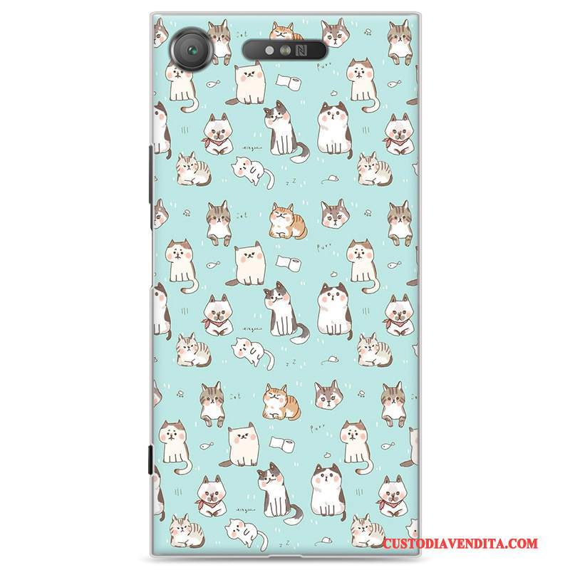 Custodia Sony Xperia Xz1 Cartone Animato Telefono Anti-caduta, Cover Sony Xperia Xz1 Colore Difficile Rosso