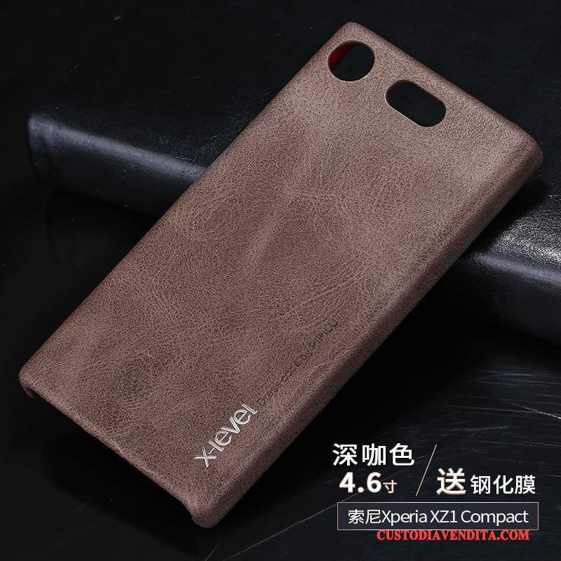 Custodia Sony Xperia Xz1 Compact Pelle Sottiletelefono, Cover Sony Xperia Xz1 Compact Protezione Anti-caduta