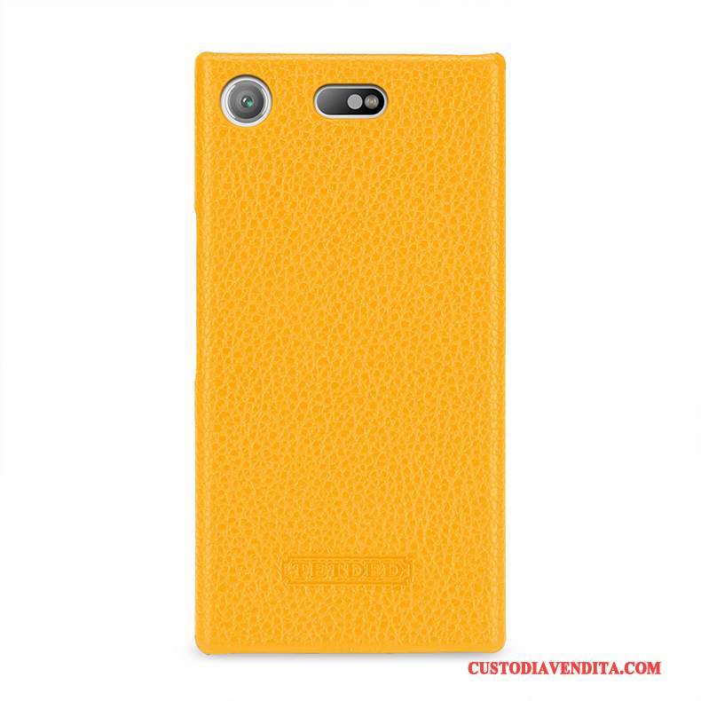 Custodia Sony Xperia Xz1 Compact Pelle Verdetelefono, Cover Sony Xperia Xz1 Compact Protezione Colore Profondo Anti-caduta