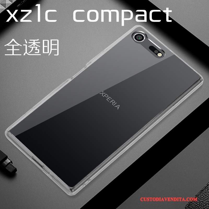 Custodia Sony Xperia Xz1 Compact Protezione Trasparente Difficile, Cover Sony Xperia Xz1 Compact Nerotelefono