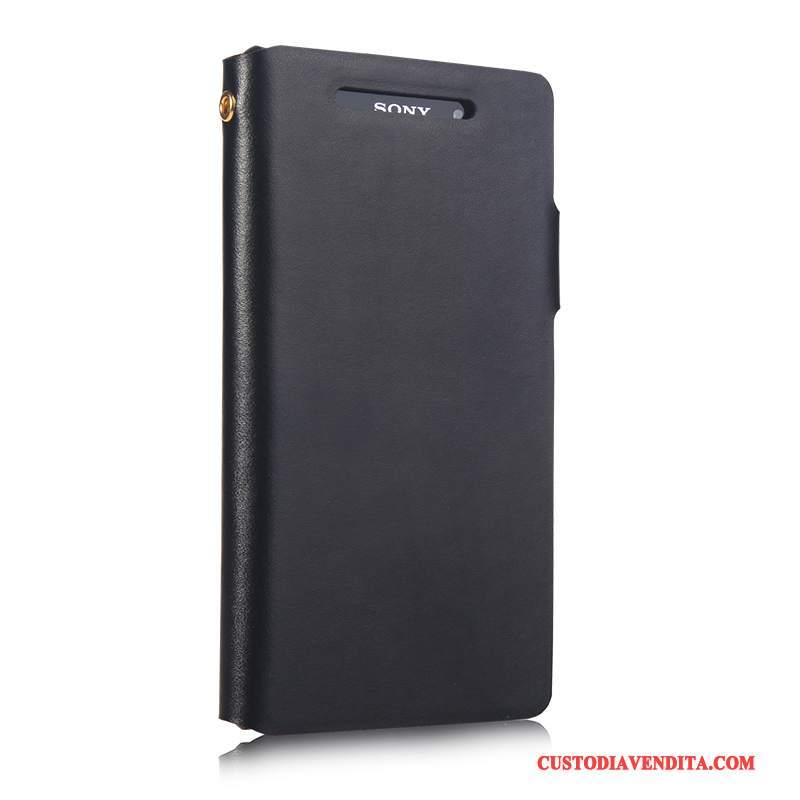 Custodia Sony Xperia Z2 Pelle Blutelefono, Cover Sony Xperia Z2 Protezione