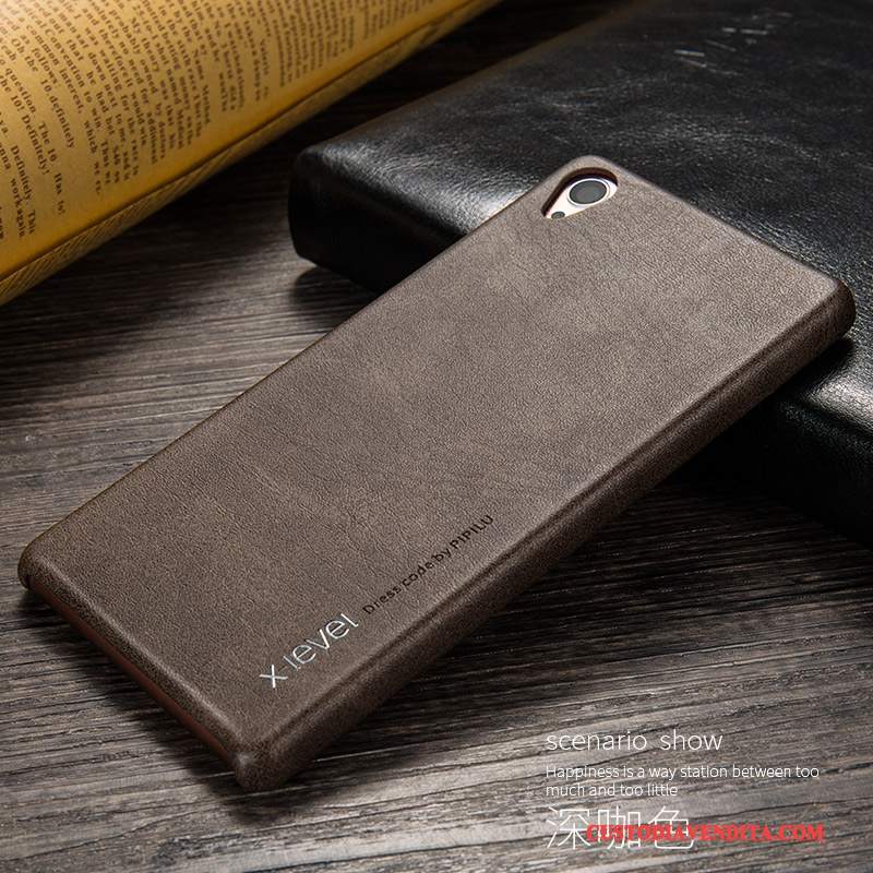 Custodia Sony Xperia Z3 Pelle Affari Nuovo, Cover Sony Xperia Z3 Protezione Morbido Nero