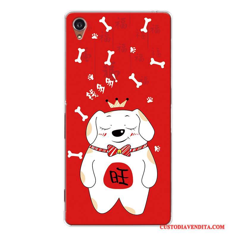 Custodia Sony Xperia Z5 Cartone Animato Ricchezzatelefono, Cover Sony Xperia Z5 Silicone Tutto Incluso Cane