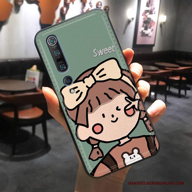 Custodia Xiaomi Mi 10 Pro Goffratura Di Personalità Piccola, Cover Xiaomi Mi 10 Pro Protezione Tutto Incluso Modello