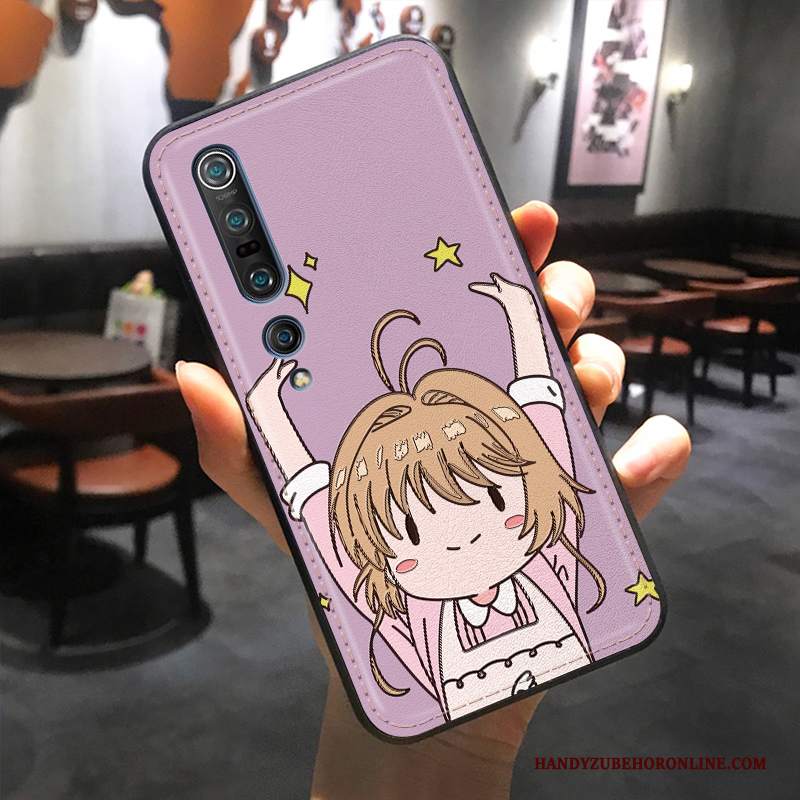 Custodia Xiaomi Mi 10 Pro Goffratura Di Personalità Piccola, Cover Xiaomi Mi 10 Pro Protezione Tutto Incluso Modello