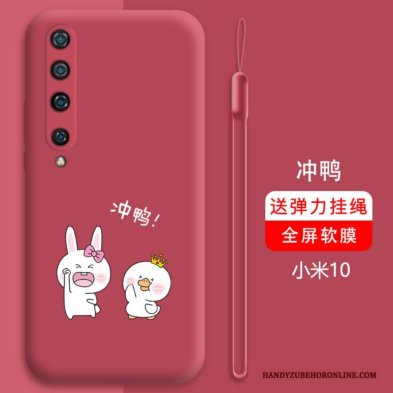 Custodia Xiaomi Mi 10 Silicone Bello Tutto Incluso, Cover Xiaomi Mi 10 Cartone Animato Anti-caduta High End