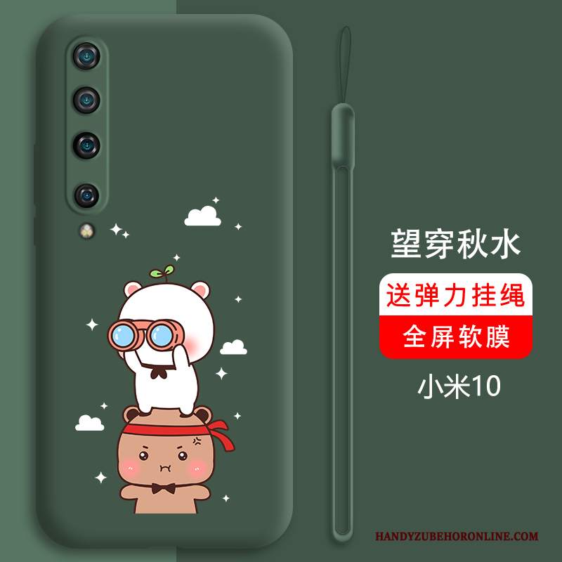 Custodia Xiaomi Mi 10 Silicone Bello Tutto Incluso, Cover Xiaomi Mi 10 Cartone Animato Anti-caduta High End