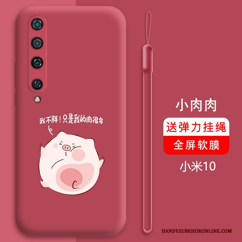 Custodia Xiaomi Mi 10 Silicone Bello Tutto Incluso, Cover Xiaomi Mi 10 Cartone Animato Anti-caduta High End