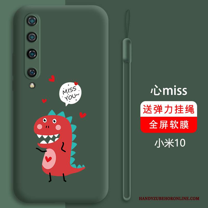 Custodia Xiaomi Mi 10 Silicone Bello Tutto Incluso, Cover Xiaomi Mi 10 Cartone Animato Anti-caduta High End