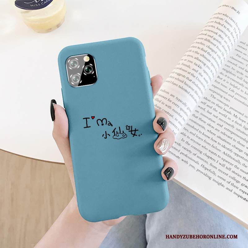 Custodia iPhone 11 Pro Creativo Telefono Tutto Incluso, Cover iPhone 11 Pro Silicone Blu Morbido