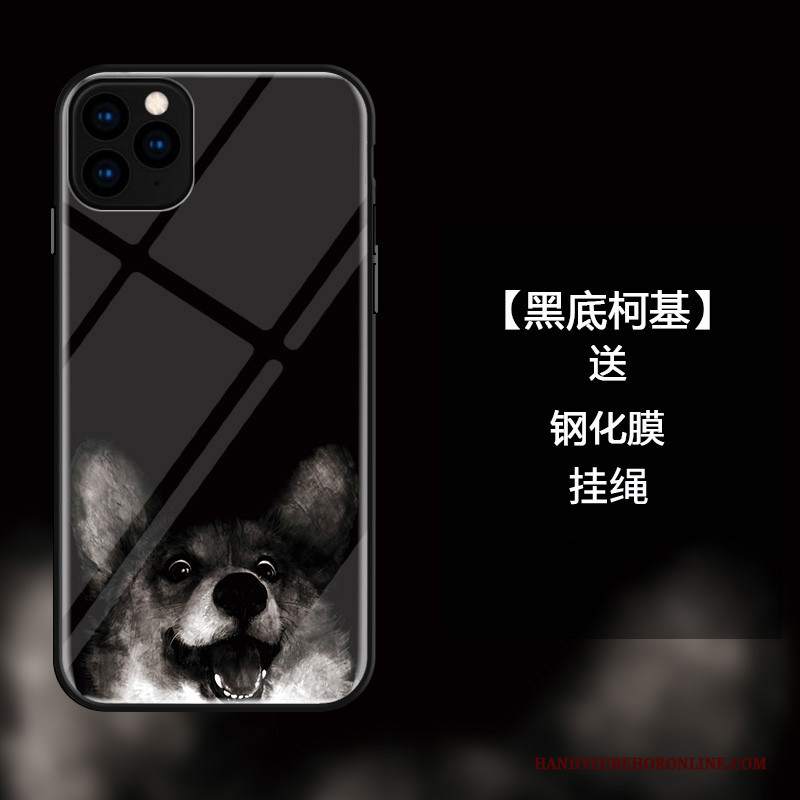 Custodia iPhone 11 Pro Max Moda Net Red Nero, Cover iPhone 11 Pro Max Protezione Telefono Divertente