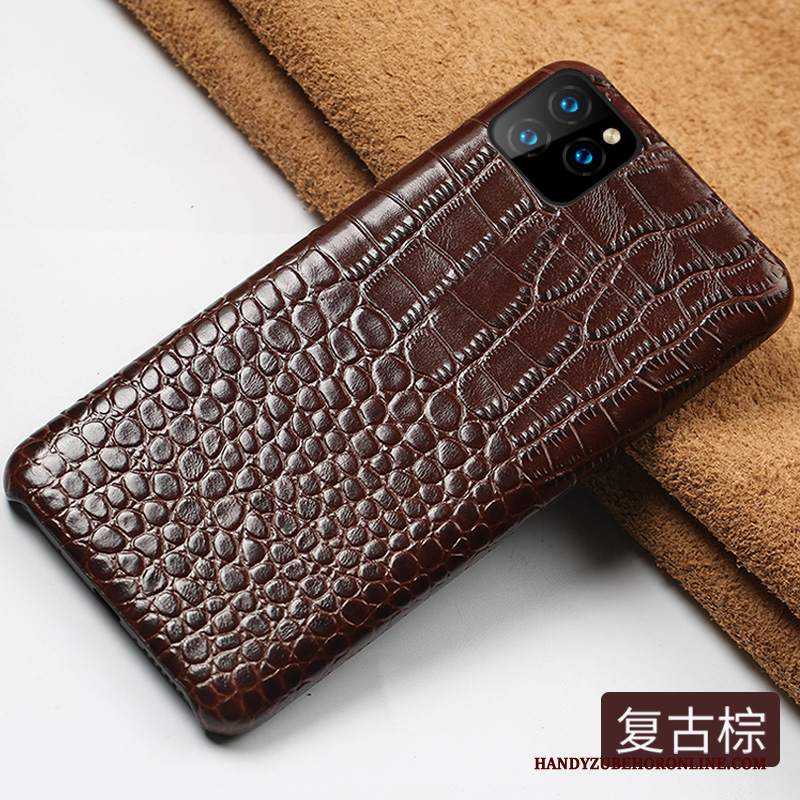 Custodia iPhone 11 Pro Pelle Difficile Nero, Cover iPhone 11 Pro Protezione Affari High End