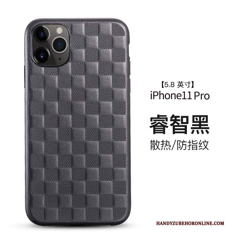 Custodia iPhone 11 Pro Pelle Morbido Marchio Di Tendenza, Cover iPhone 11 Pro Protezione Verdetelefono
