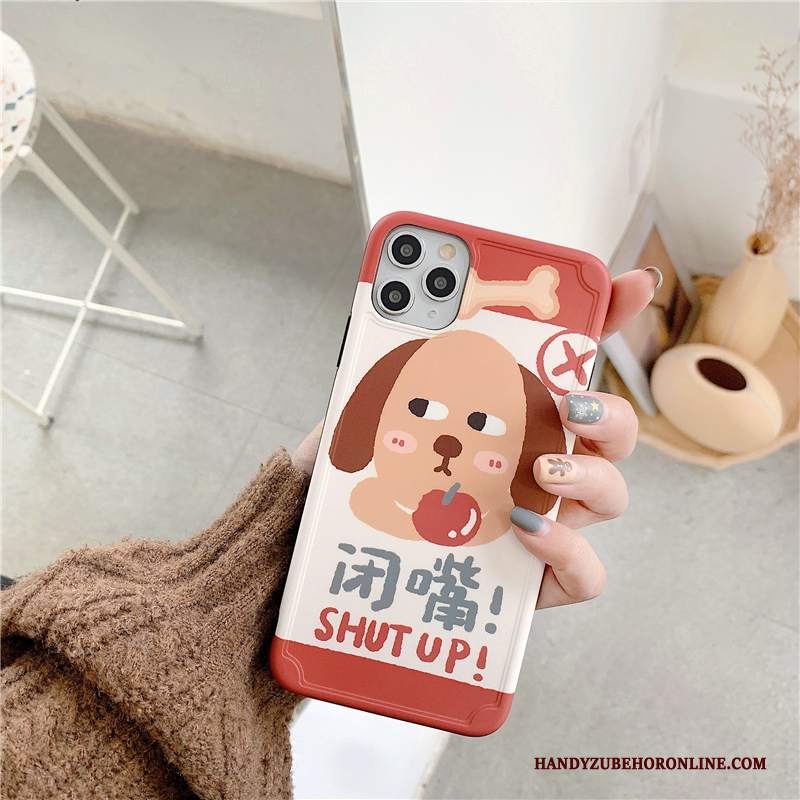 Custodia iPhone 11 Pro Protezione Rosa Di Personalità, Cover iPhone 11 Pro Creativo Canetelefono