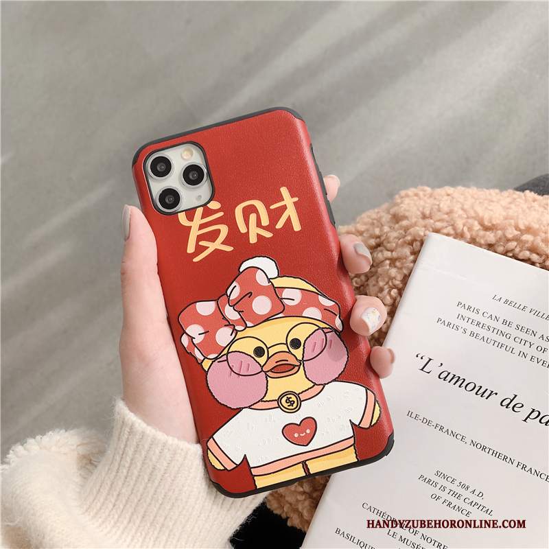 Custodia iPhone 11 Pro Silicone Ricchezza Rosso, Cover iPhone 11 Pro Seta Anti-caduta Modello
