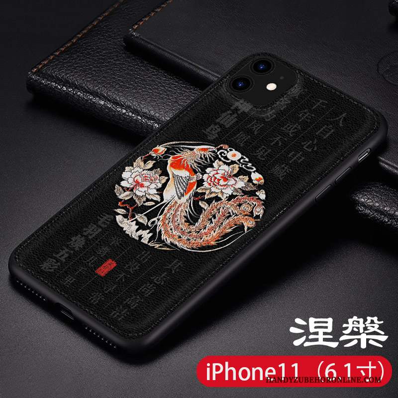 Custodia iPhone 11 Protezione Pellicola Protettivatelefono, Cover iPhone 11 Pelle Tendenza Sottile