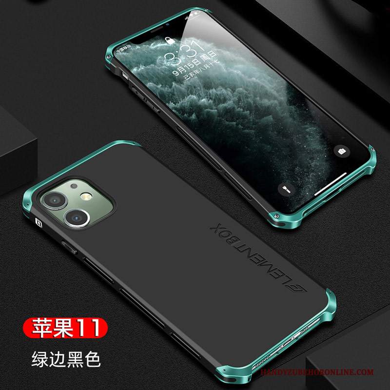 Custodia iPhone 11 Silicone Tutto Incluso Tendenza, Cover iPhone 11 Protezione Rosso Verde