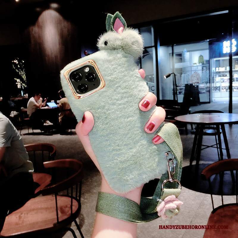 Custodia iPhone 12 Pro Max Creativo Vento Rosa, Cover iPhone 12 Pro Max Silicone Telefono Coniglio