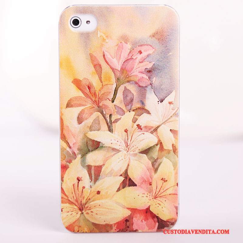 Custodia iPhone 4/4s Colore Blu Difficile, Cover iPhone 4/4s Protezione Macchiatitelefono