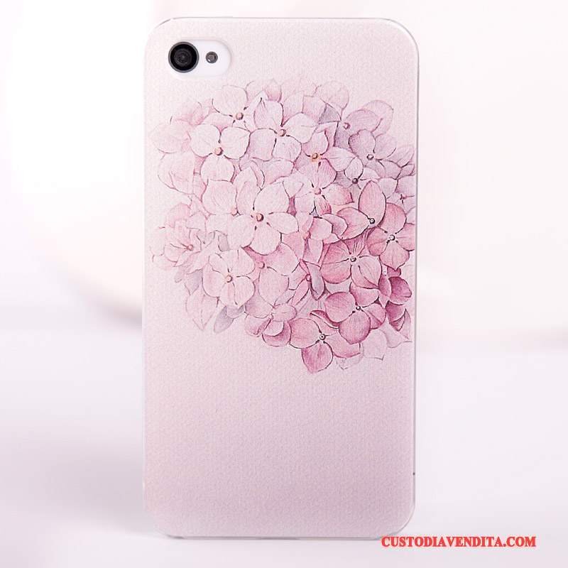 Custodia iPhone 4/4s Colore Blu Difficile, Cover iPhone 4/4s Protezione Macchiatitelefono