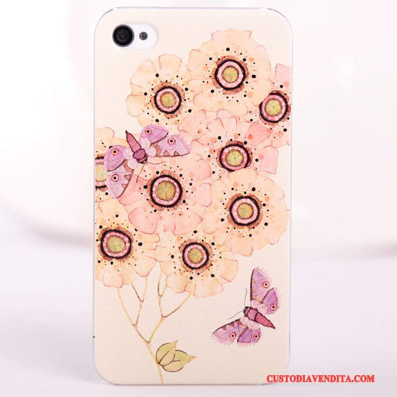 Custodia iPhone 4/4s Colore Blu Difficile, Cover iPhone 4/4s Protezione Macchiatitelefono