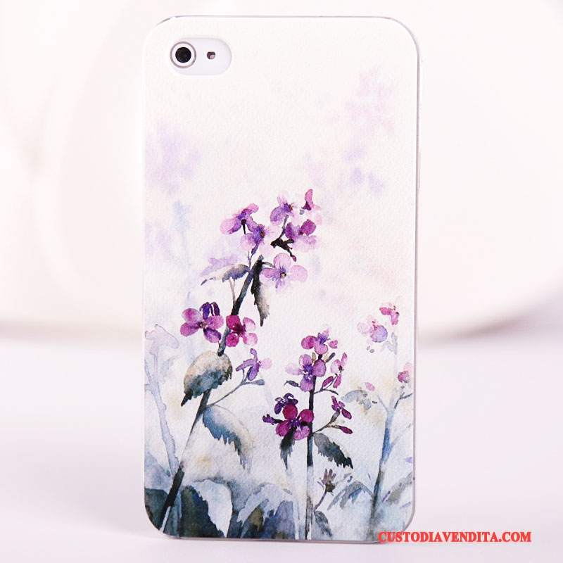 Custodia iPhone 4/4s Colore Blu Difficile, Cover iPhone 4/4s Protezione Macchiatitelefono