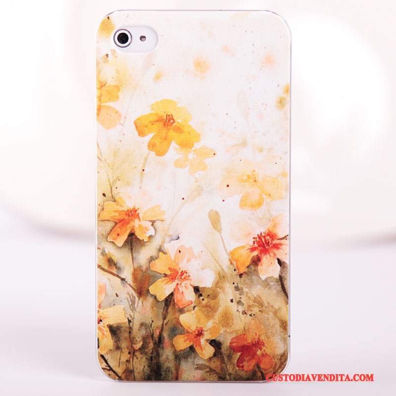 Custodia iPhone 4/4s Colore Blu Difficile, Cover iPhone 4/4s Protezione Macchiatitelefono