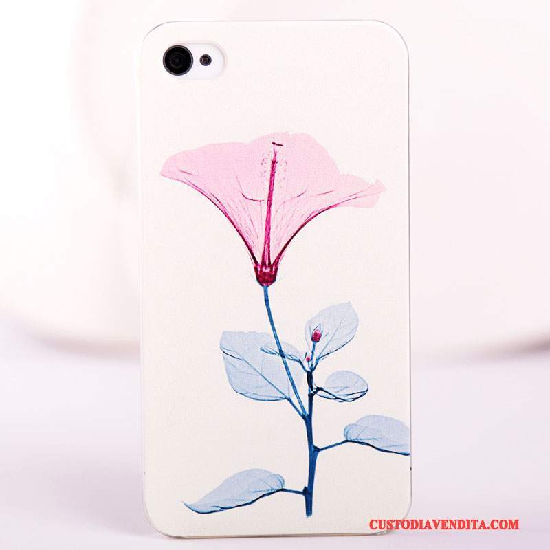 Custodia iPhone 4/4s Colore Blu Difficile, Cover iPhone 4/4s Protezione Macchiatitelefono