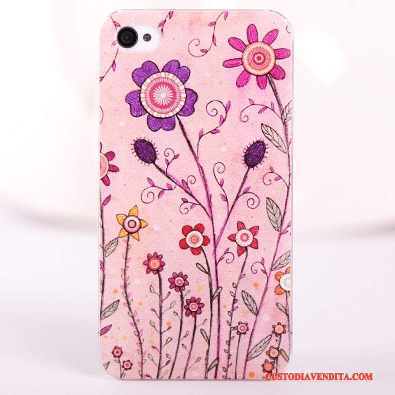 Custodia iPhone 4/4s Colore Blu Difficile, Cover iPhone 4/4s Protezione Macchiatitelefono