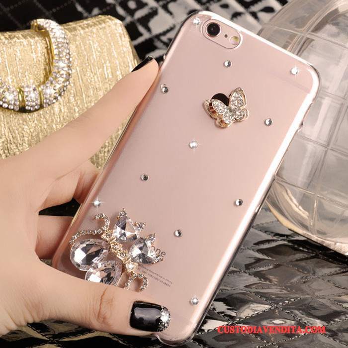 Custodia iPhone 4/4s Protezione Nuovo Tendenza, Cover iPhone 4/4s Con Strass Rosso
