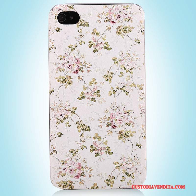 Custodia iPhone 4/4s Protezione Rosa Semplici, Cover iPhone 4/4s Colore Telefono
