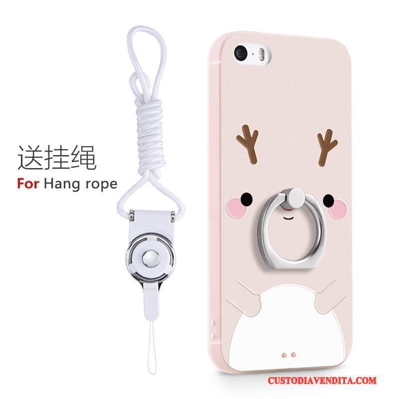 Custodia iPhone 5/5s Cartone Animato Ring Blu, Cover iPhone 5/5s Silicone Bellotelefono
