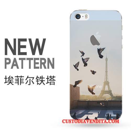 Custodia iPhone 5/5s Creativo Trasparente Tendenza, Cover iPhone 5/5s Protezione Telaiotelefono