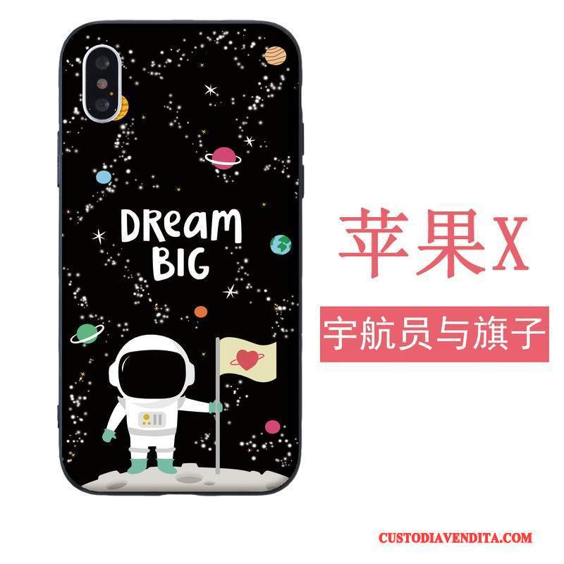 Custodia iPhone 5/5s Silicone Morbidotelefono, Cover iPhone 5/5s Nero