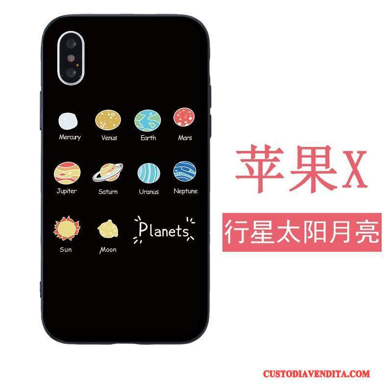 Custodia iPhone 5/5s Silicone Morbidotelefono, Cover iPhone 5/5s Nero