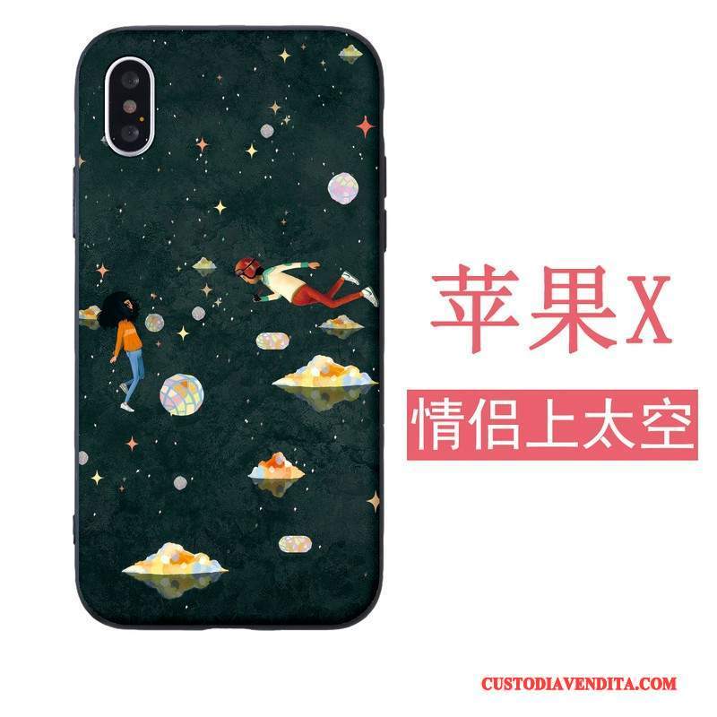 Custodia iPhone 5/5s Silicone Morbidotelefono, Cover iPhone 5/5s Nero