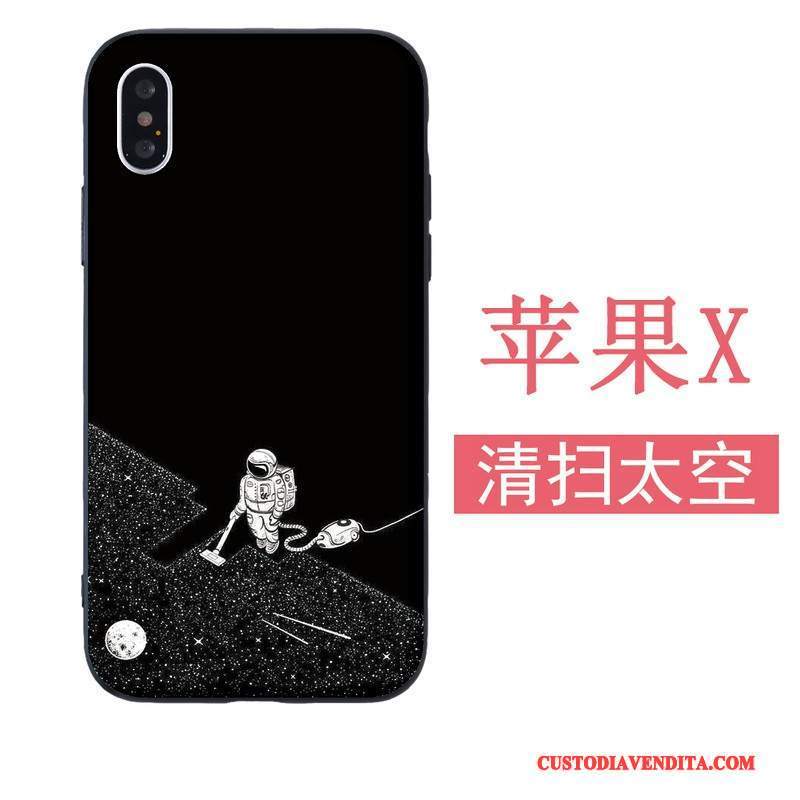 Custodia iPhone 5/5s Silicone Morbidotelefono, Cover iPhone 5/5s Nero