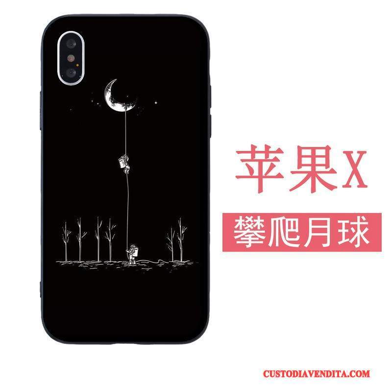 Custodia iPhone 5/5s Silicone Morbidotelefono, Cover iPhone 5/5s Nero