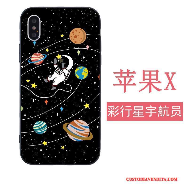 Custodia iPhone 5/5s Silicone Morbidotelefono, Cover iPhone 5/5s Nero