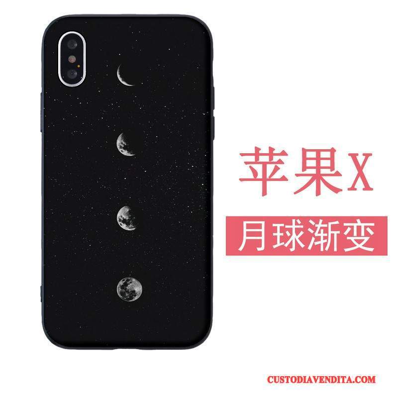 Custodia iPhone 5/5s Silicone Morbidotelefono, Cover iPhone 5/5s Nero