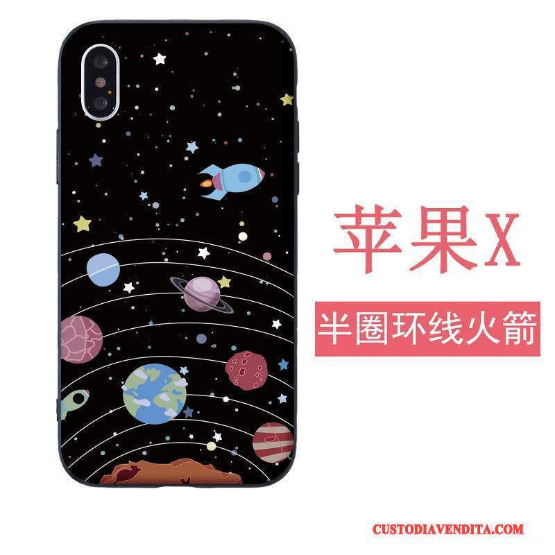 Custodia iPhone 5/5s Silicone Morbidotelefono, Cover iPhone 5/5s Nero