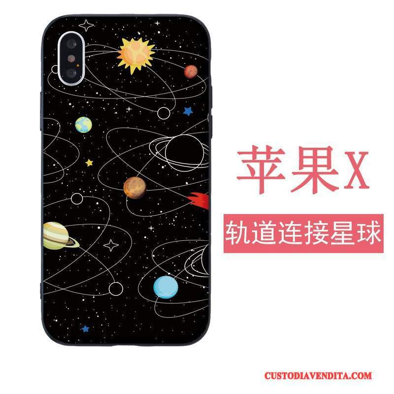 Custodia iPhone 5/5s Silicone Morbidotelefono, Cover iPhone 5/5s Nero