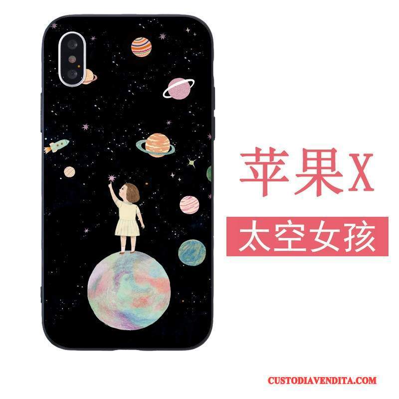 Custodia iPhone 5/5s Silicone Morbidotelefono, Cover iPhone 5/5s Nero